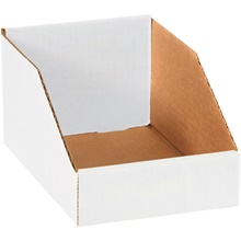 White Bin Boxes - 9" Deep