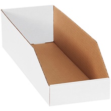 White Bin Boxes - 18" Deep