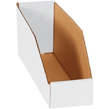 White Bin Boxes - 12" Deep
