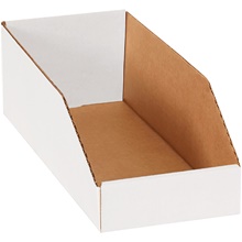 White Bin Boxes - 15" Deep