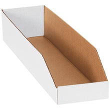 White Bin Boxes - 24" Deep