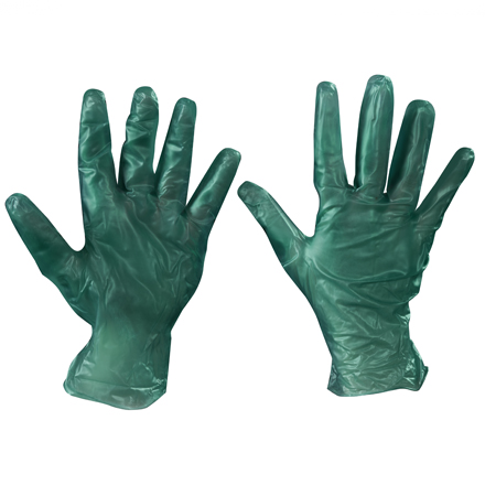 Vinyl Gloves - Green - 6.5 Mil