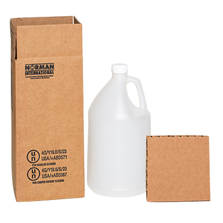 Haz Mat Plastic Jug Hexacomb Shipper Kits