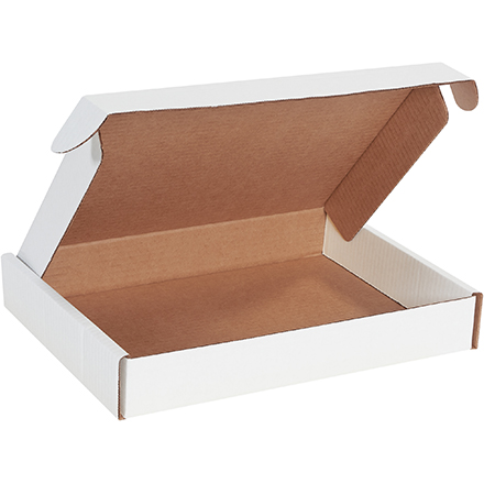 13 x 10 x 2" White Deluxe Literature Mailers