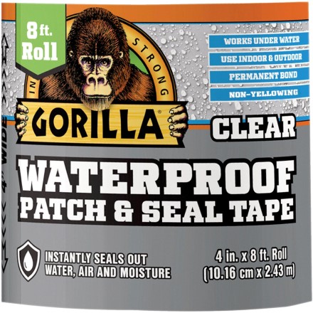 4" x 8 ft. Gorilla<span class='rtm'>®</span> Waterproof Patch and Seal Tape - Clear