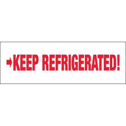 2" x 110 yds. - "Keep Refrigerated" (18 Pack) Tape Logic<span class='rtm'>®</span> Messaged Carton Sealing Tape