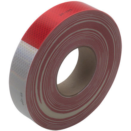 2" x 150' Red/White 3M<span class='tm'>™</span> 983 Reflective Tape