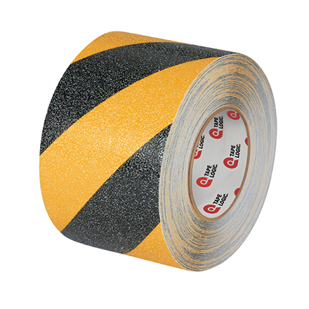 3" x 60' Black/Orange Striped Heavy-Duty Tape Logic<span class='rtm'>®</span> Anti-Slip Tape