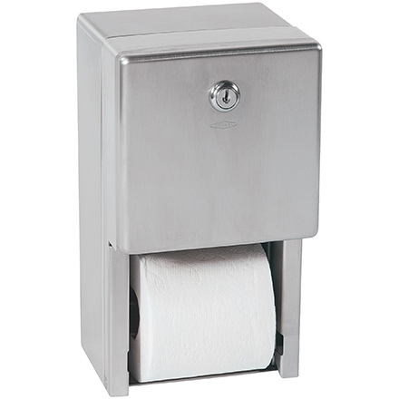 Twin Bathroom Tissue Dispenser - Steel