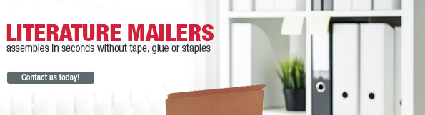 Literature Mailers Assembles in Seconds without Tape, Glue or Staples