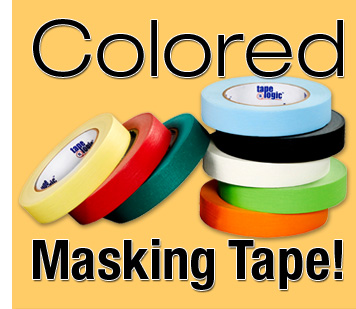 Colored Electrical Tape in Different Widths by Case