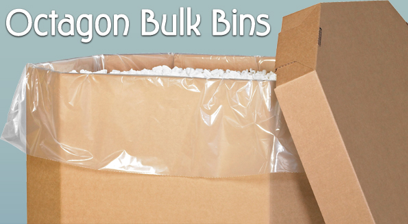Pack Kontrol® Octagon Cardboard Boxes & Bulk Bins