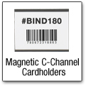 Magnetic C-Channel Cardholders