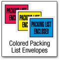 Colored Packing List Envelopes