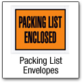 Packing List Envelopes